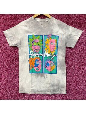 Adult Swim Rick & Morty Infected Tie Dye T-Shirt size Small